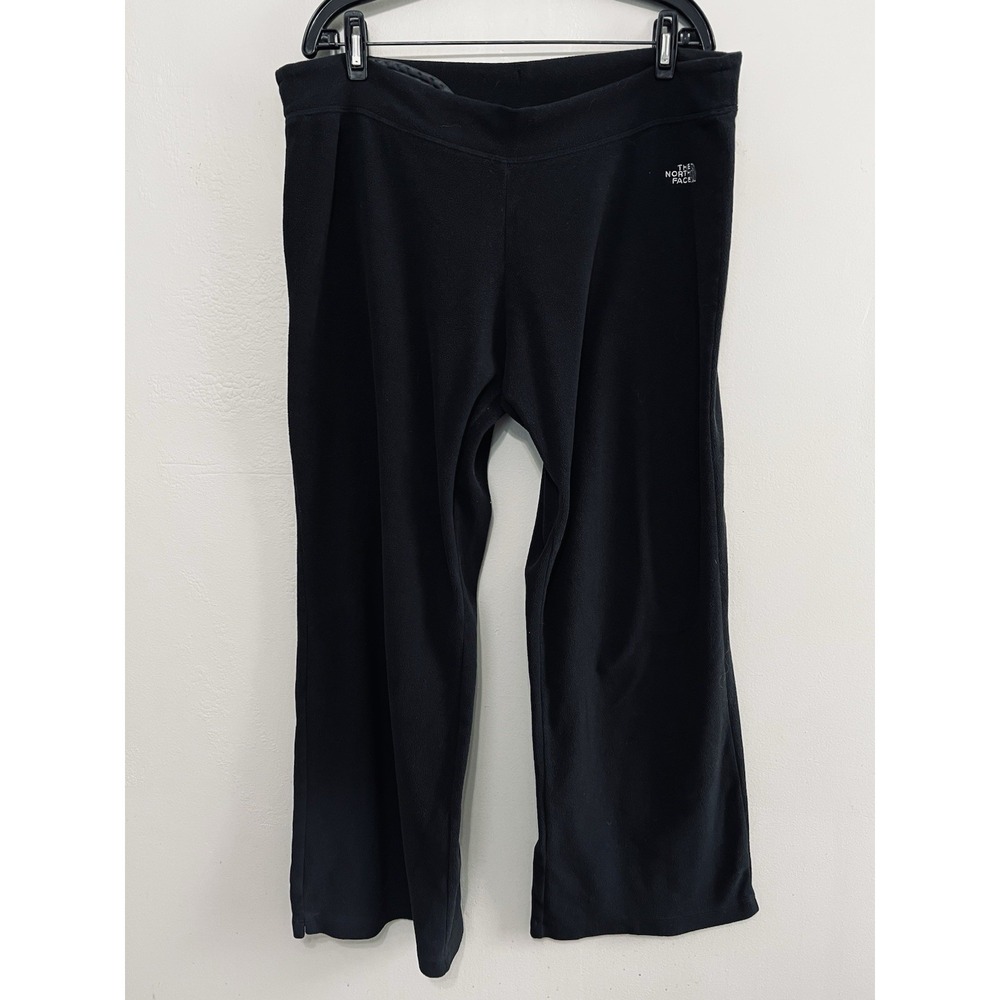 The North Face Polartec Classic Black Fleece Pants Womens Wide Leg‎ XL